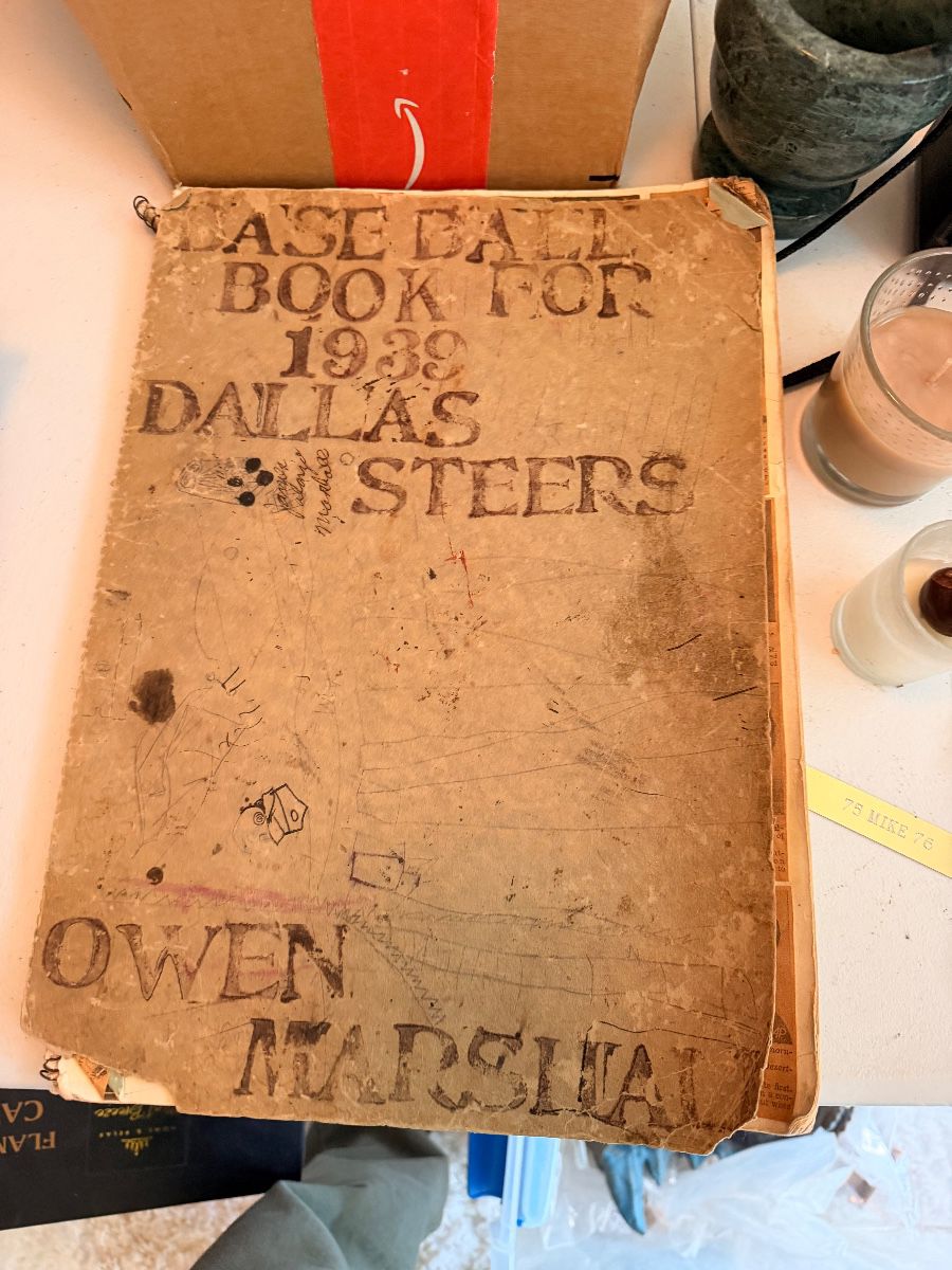 1939 Dallas Steers baseball scrapbook