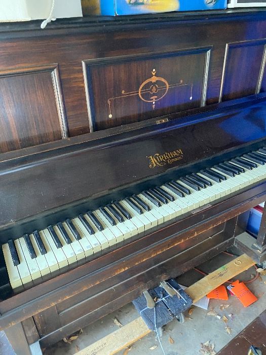 Antique upright piano
