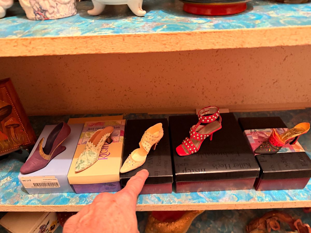 Boxed miniature shoe collection