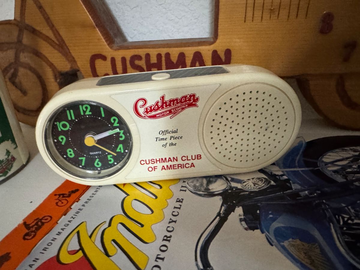 Cushman Club of America clock radio