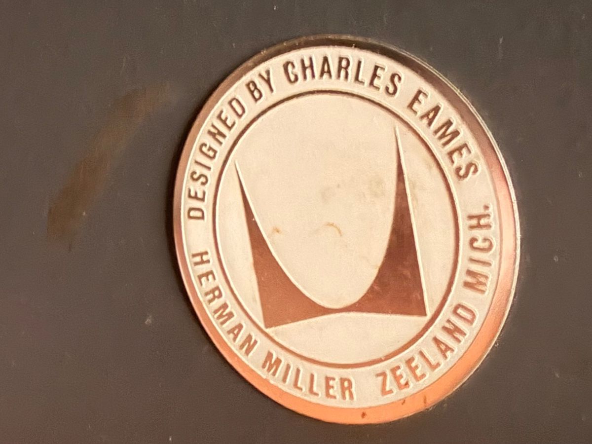 Designed by Charles Eames Herman Miller label