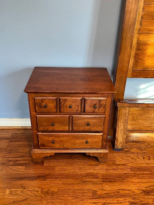 Ethan Allen cherry nightstand with drawers