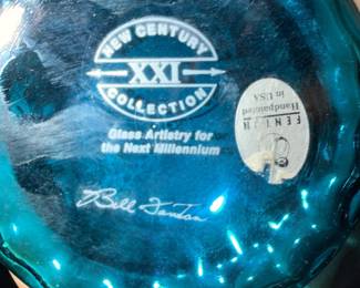 Fenton New Century Collection art glass with signed maker's mark