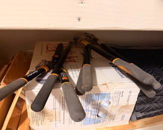 Fiskars loppers and pruning shears