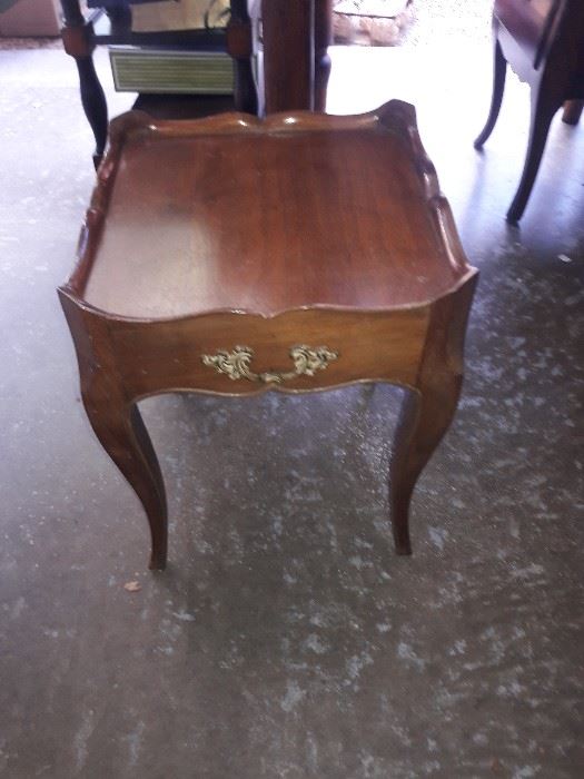French style side table with tray top