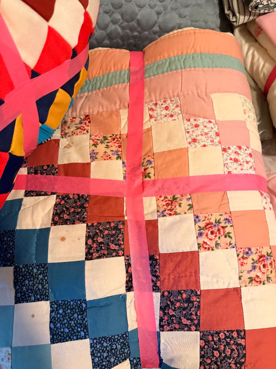 Handmade patchwork quilts