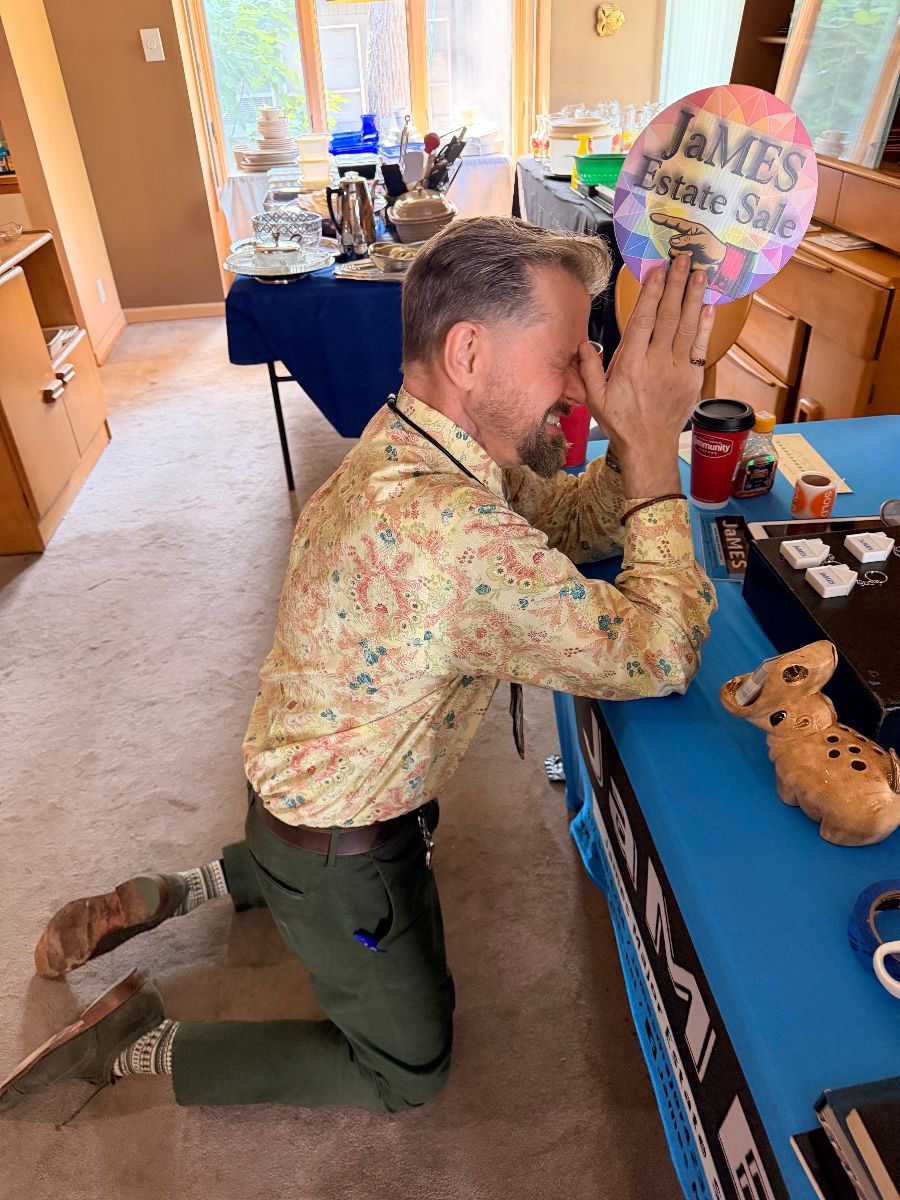 James Major of James Major Estate Sales at the Dallas mid-century estate sale
