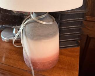 Ombre glass table lamp