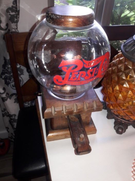 Pepsi gumball machine at a Dallas estate sale