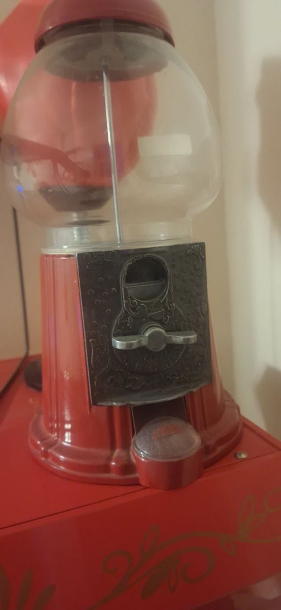 Red gumball machine