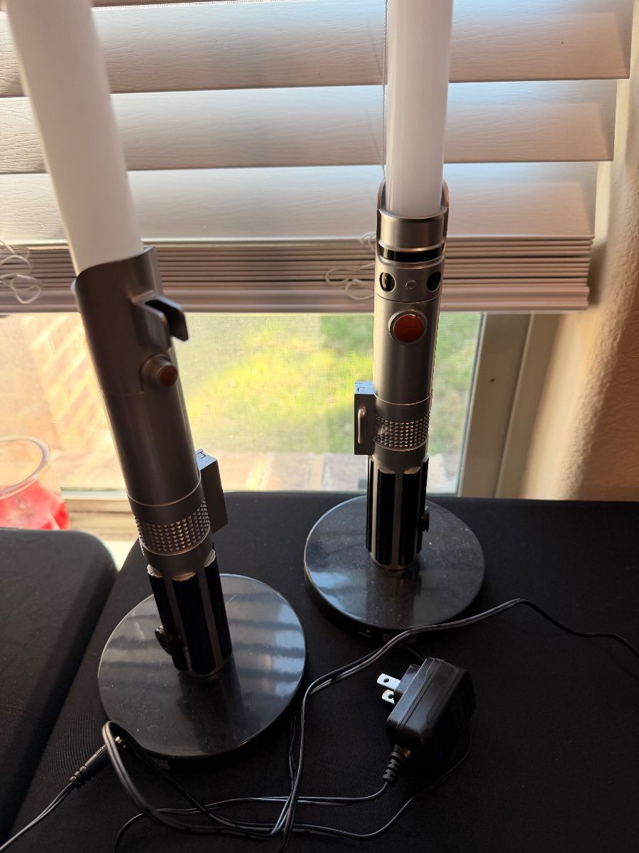 Replica lightsaber candlesticks