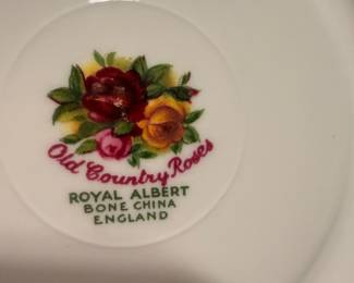 Royal Albert Old Country Roses bone china backstamp