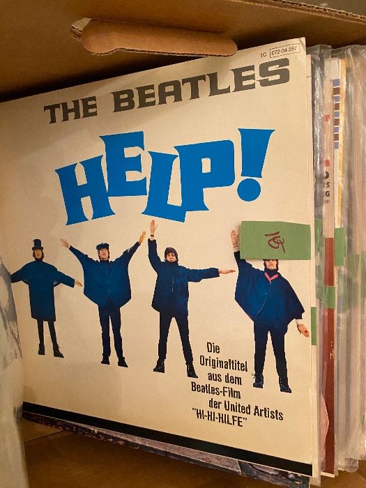 The Beatles Help! vinyl record album cover