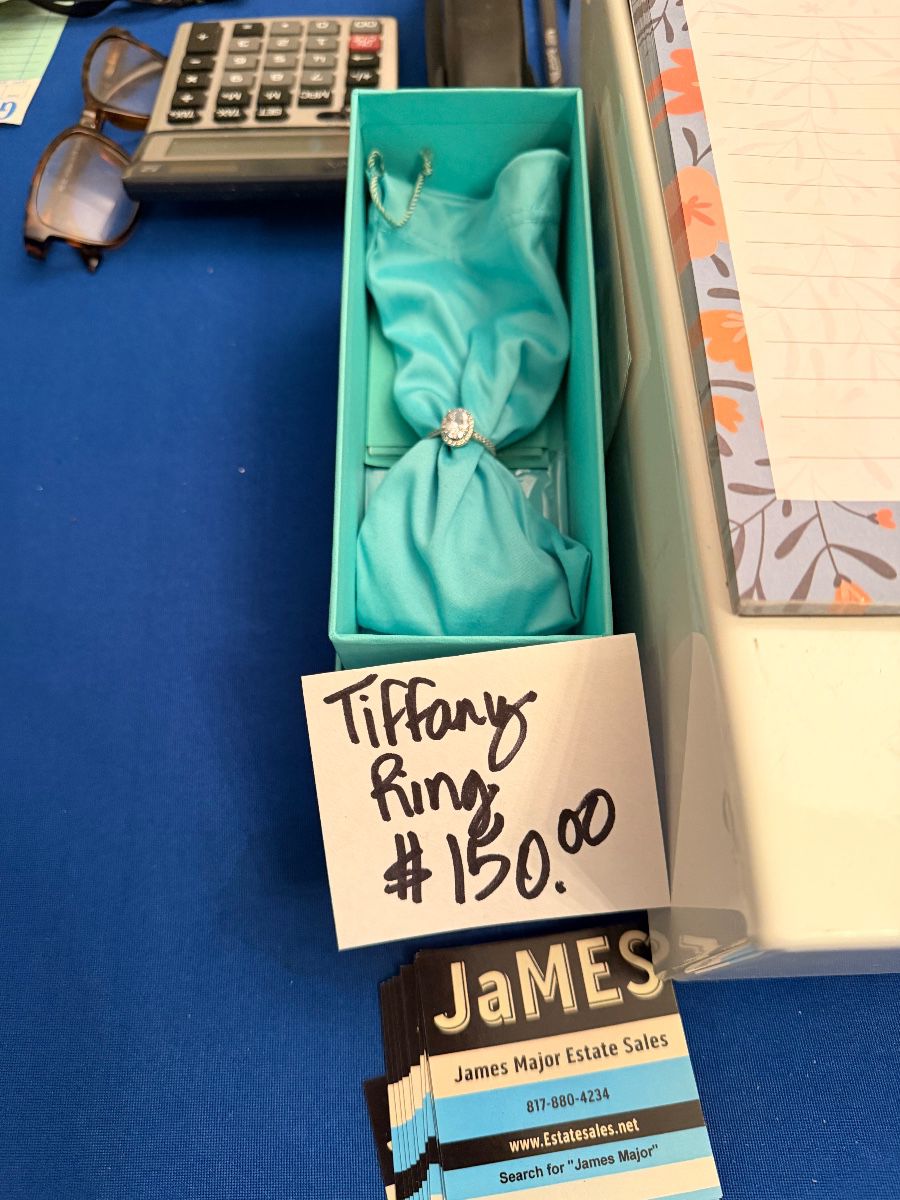 Tiffany & Co. ring in its signature blue box