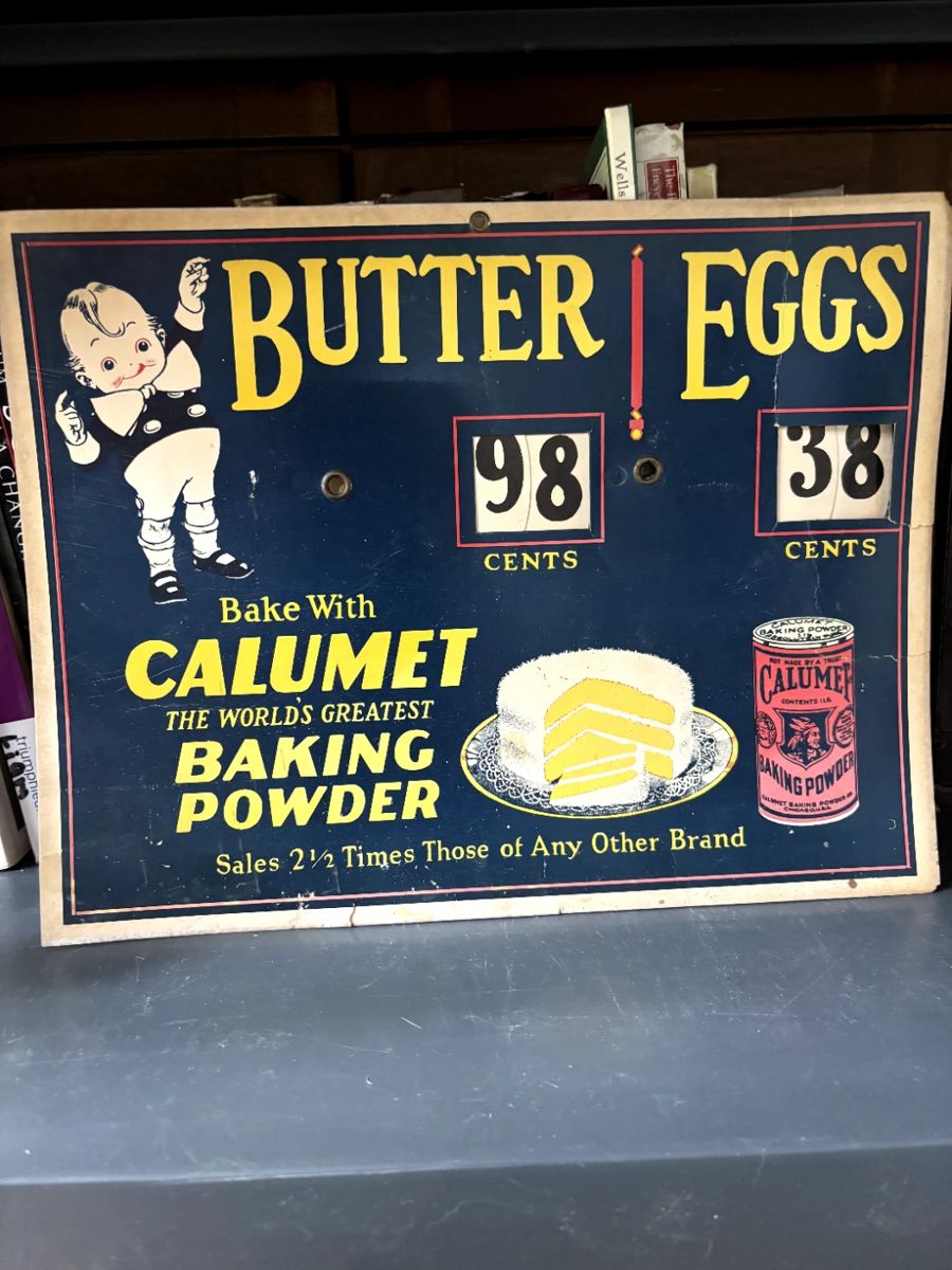Vintage Calumet Baking Powder sign