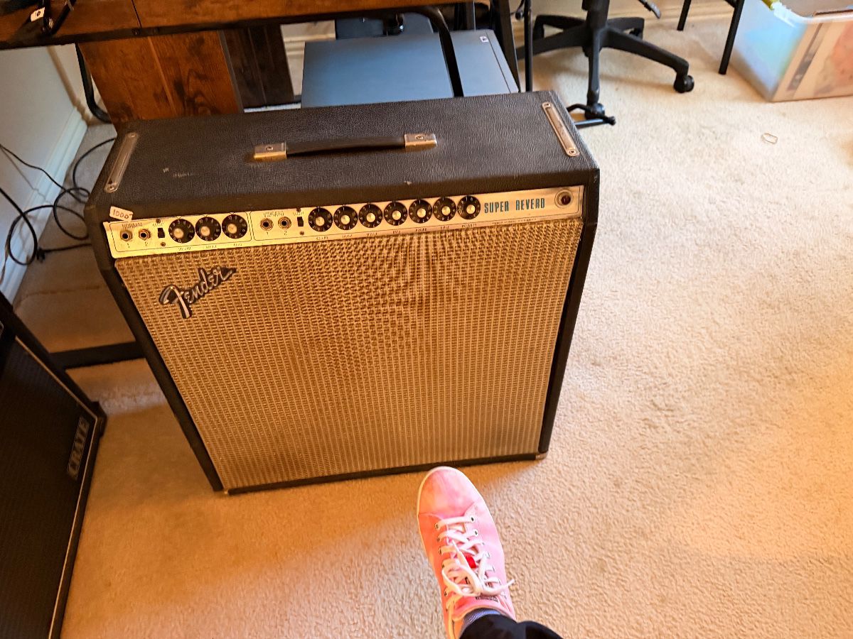 Vintage Fender guitar amplifier